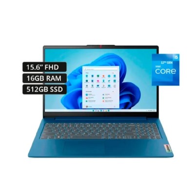 LAPTOP LENOVO IDEAPAD SLIM 3 15IAH8/ I5-12450H/ 16GB/ 512SSD/ 15.6 FHD / BLUE
