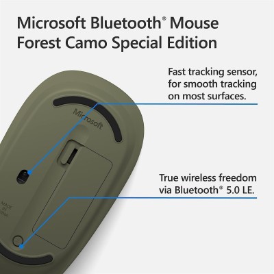 Mouse Microsoft Inalambrico Bluetooth Militar Camuflaje