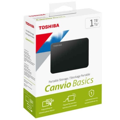 DISCO DURO TOSHIBA CANVIO BASIC 1TB BLACK
