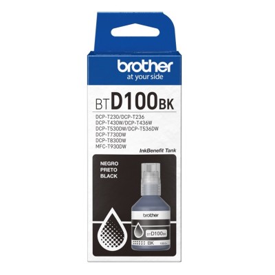 Botella de Tinta Brother BTD100BK Negro 108ml