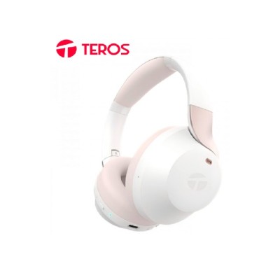 AUDÍFONO INALÁMBRICO ANC TEROS TE-8033WP (HEADSET), BLANCO