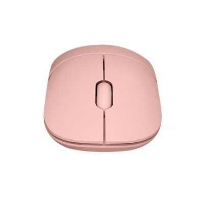 Mouse Optico inalambrico Teros TE-1218S, color Rosado, 1000 dpi, receptor USB.