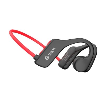 Audífono de conducción de aire Teros TE-8078R, Rojo y Gris