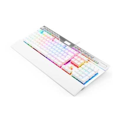 Teclado Redragon Mecanico YAMA White 100% RGB SWICTCH PURPLE K550W