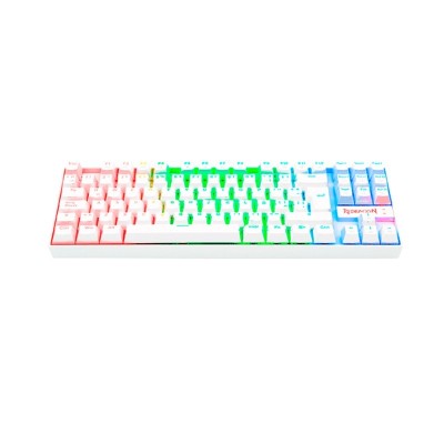 TECLADO REDRAGON KUMARA K552W-RGB ESPAÑOL WHITE MECANICO SWITCH RED