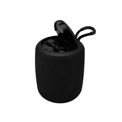 Parlante y Audífono 2 en 1 Teros, TE-6033N, Bluetooth, 5W, 1200mAh, Negro