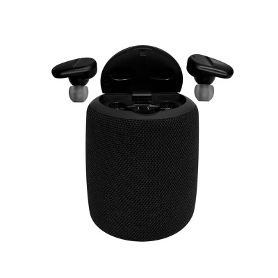 Parlante y Audífono 2 en 1 Teros, TE-6033N, Bluetooth, 5W, 1200mAh, Negro