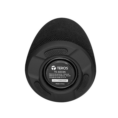 Parlante y Audífono 2 en 1 Teros, TE-6033N, Bluetooth, 5W, 1200mAh, Negro