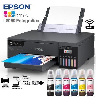 Impresora Epson Fotografica Ecotank L8050, PVC/CD C11CK37301