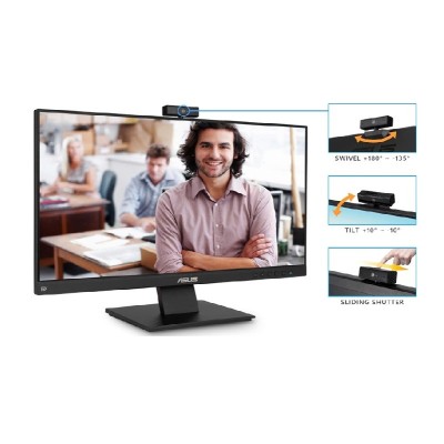 Monitor ASUS BE24EQSK 23.8" Led, IPS, Full HD Pivote con Webcam
