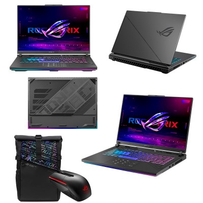 Laptop Core i9 14900HX Asus ROG STRIX G16 G614 G614JVR-N3063W 16GB, SSD 1TB, RTX 4060 8GB, W11, 15.6" Full HD