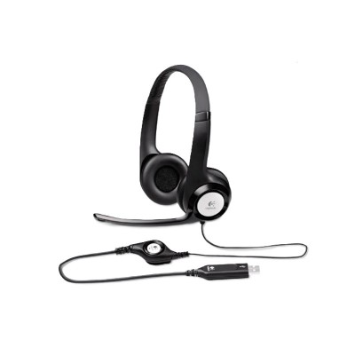 Audifono Logitech H390 con Microfono USB Black