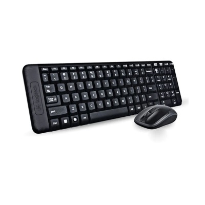 Kit de Teclado y Mouse Logitech MK220 Inalambrico Black