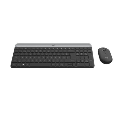 TECLADO LOGITECH + MOUSE MK470 WIRELESS SLIM USB BLACK