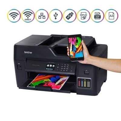 Impresora Multifuncional A3 Brother MFC-T4500DW WiFi RED Duplex ADF