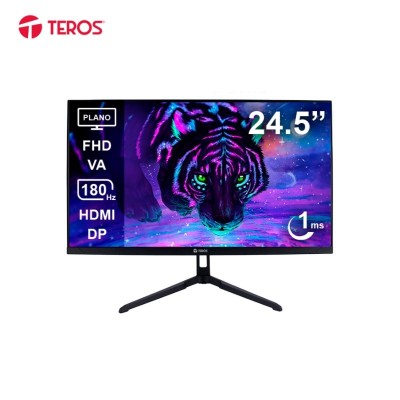 Monitor plano gaming TEROS TE-2474G, 24.5" FHD IPS, 180Hz, 1 ms, HDMI, DP