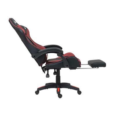 Silla Gamer Ergonómica Dreizt Shine Series Rojo Jam Con Posapies Reclinable
