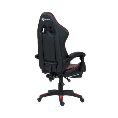 Silla Gamer Ergonómica Dreizt Shine Series Rojo Jam Con Posapies Reclinable