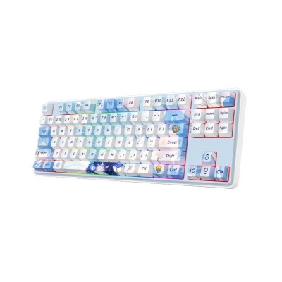 Teclado Redragon STAR BLADE RGB-PRO WirelessEnglish K707AK BLUE ANIME
