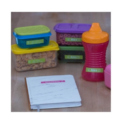 CINTA BROTHER LAMINADA TZEMQG35M BLANCO SOBRE VERDE LIMA 12MM X 4M