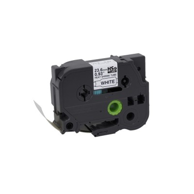 Cinta Termocontraible Brother HSE-251E Negro Sobre Blanco 21mm x 1.5m