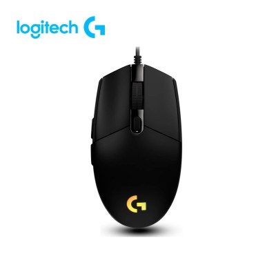 Mouse Gaming Logitech G203 LIGHTSYNC, RGB, Alámbrico, Negro - 910-005790