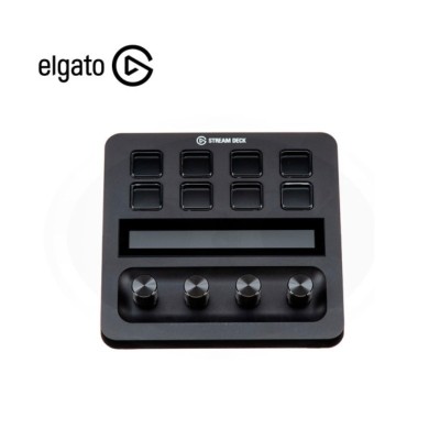 STREAM DECK PLUS, 8 teclas Macro LCD, 4 Diales, Panel táctil, USB-C, Black