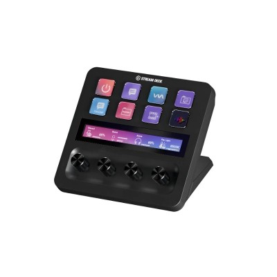 STREAM DECK PLUS, 8 teclas Macro LCD, 4 Diales, Panel táctil, USB-C, Black