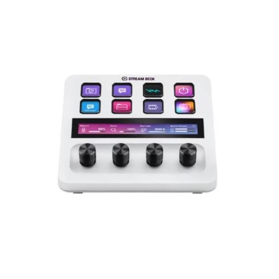 STREAM DECK PLUS, 8 teclas Macro LCD, 4 Diales, Panel táctil, USB-C, White