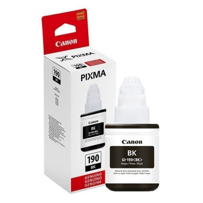 Botella Tinta Canon GI-190 Negro 135ml