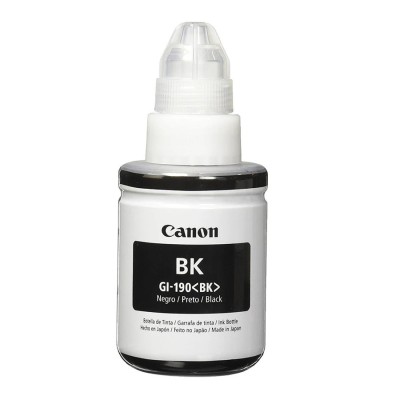 Botella Tinta Canon GI-190 Negro 135ml