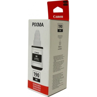 Botella Tinta Canon GI-190 Negro 135ml