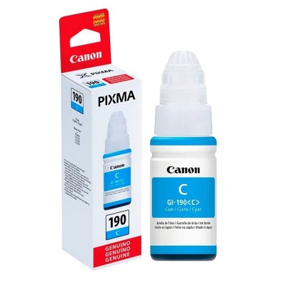Botella de Tinta Canon GI-190 Cyan 70ml