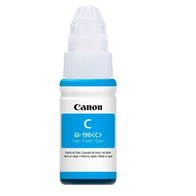 Botella de Tinta Canon GI-190 Cyan 70ml
