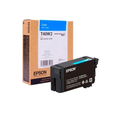 Tinta Epson T40W220 [T40W2] SureColor SC-T2170 / SC-T3170 / SC-T3170M / SC-T5170 / SC-T5170M Cyan (50 ml)