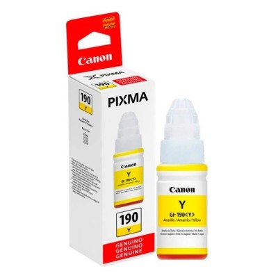 Botella de Tinta Canon GI-190 Amarillo 70ml