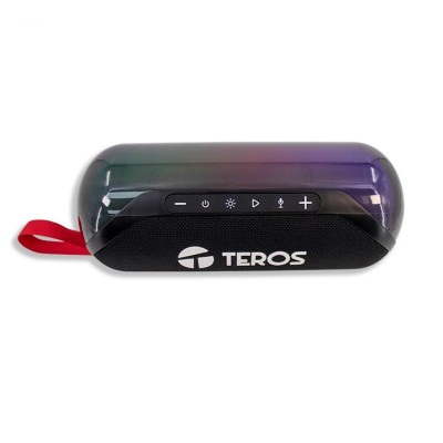 Parlante Inalámbrico Teros TE-6047N, 20W, BT: 5.3, Iluminación RGB, Color Negro