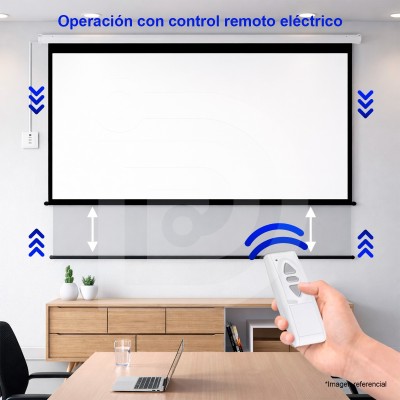Ecran Eléctrico DP Gamer IC12 de 120 Pulgadas con Control Remoto