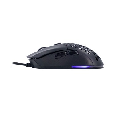 Mouse gamer TEROS TE-1232G, DPI hasta 7200, RGB, 7 botones, óptico, negro