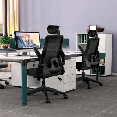 Silla Ergonómica DP Gamer IC01 Soporte Lumbar y Brazos Abatibles - BK