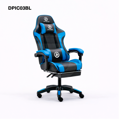Silla DP Gamer IC03 Azul con Reposapiés y Reclinable
