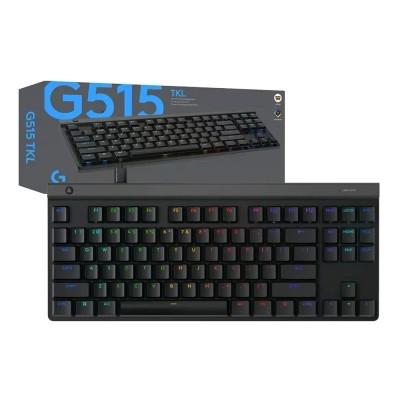 Teclado Gaming Logitech G515 TKL Lightsync RGB, Negro