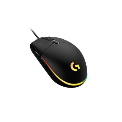 Mouse Gaming Logitech G203 LIGHTSYNC, RGB, Alámbrico, Negro - 910-005790