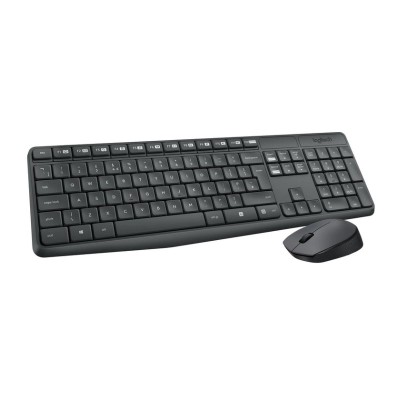 Kit Teclado y Mouse Logitech MK235, Inalámbrico, Diseño Duradero - 920-007901