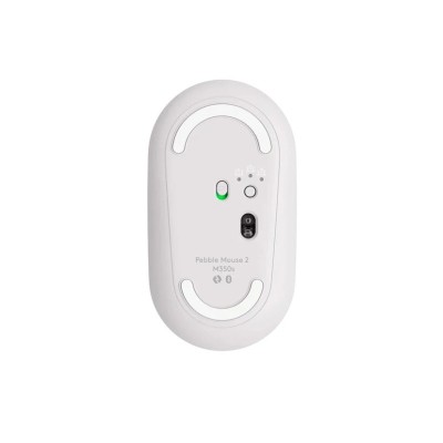Mouse Logitech PEBBLE 2 M350S, Inalámbrico/Bluetooth, Blanco - 910-007047