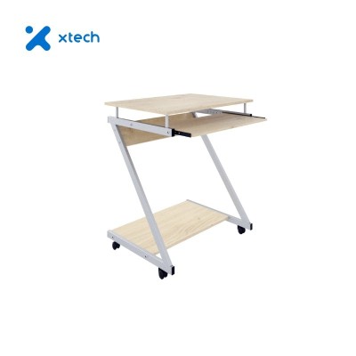 Escritorio Gaming Xtech XTF-CD192, Estructura en Z, Teca (Mesa para PC/Laptop)