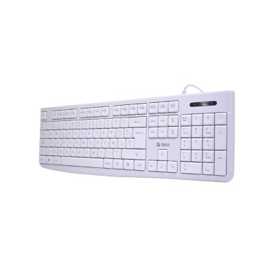 Teclado Estándar Te-4069s Blanco Blanco Español