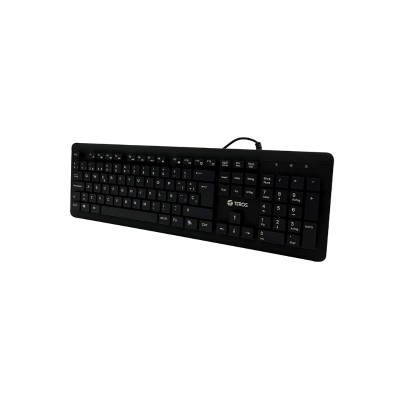 Teclado lavable TEROS TE-4065N, IPX7, USB, negro