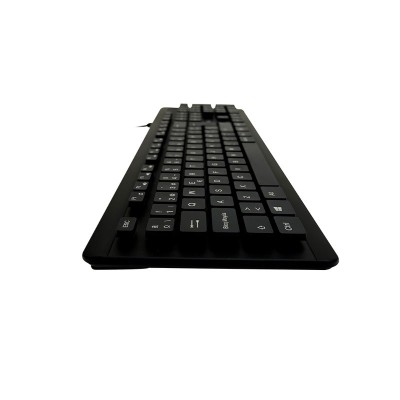 Teclado lavable TEROS TE-4065N, IPX7, USB, negro