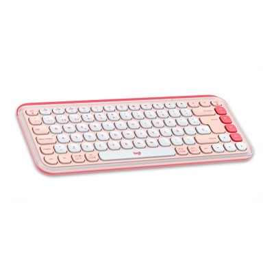 Teclado Logitech + Mouse Pop Icon Bluetooth/Wireless Sp / Copilot/ Rose (920-013053)
